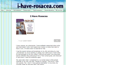 Desktop Screenshot of i-have-rosacea.com